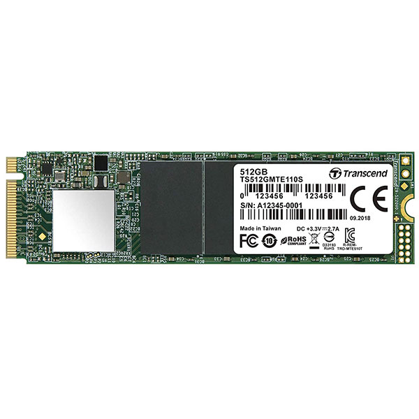 超格安価格 Transcend PCIe M.2 SSD 2280 512GB NVMe Gen3 x4 3D TLC