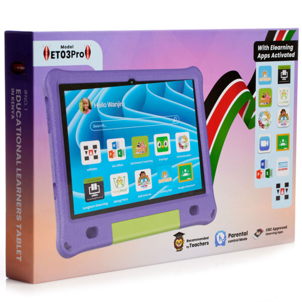 Elimutab ET03 Pro 2GB Memory 32GB Storage Educational Tablet Android 12 10.1 inch (1280 x 800) Display