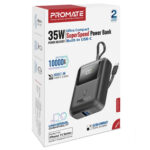 Promate PowerPod-10 10000mAh Ultra-Compact Portable Power Bank