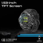 Promate Xwatch-R19 1.53" Round Screen Fitness Tracker Smartwatch with BT Calling