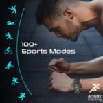 Promate Xwatch-R19 1.53" Round Screen Fitness Tracker Smartwatch with BT Calling