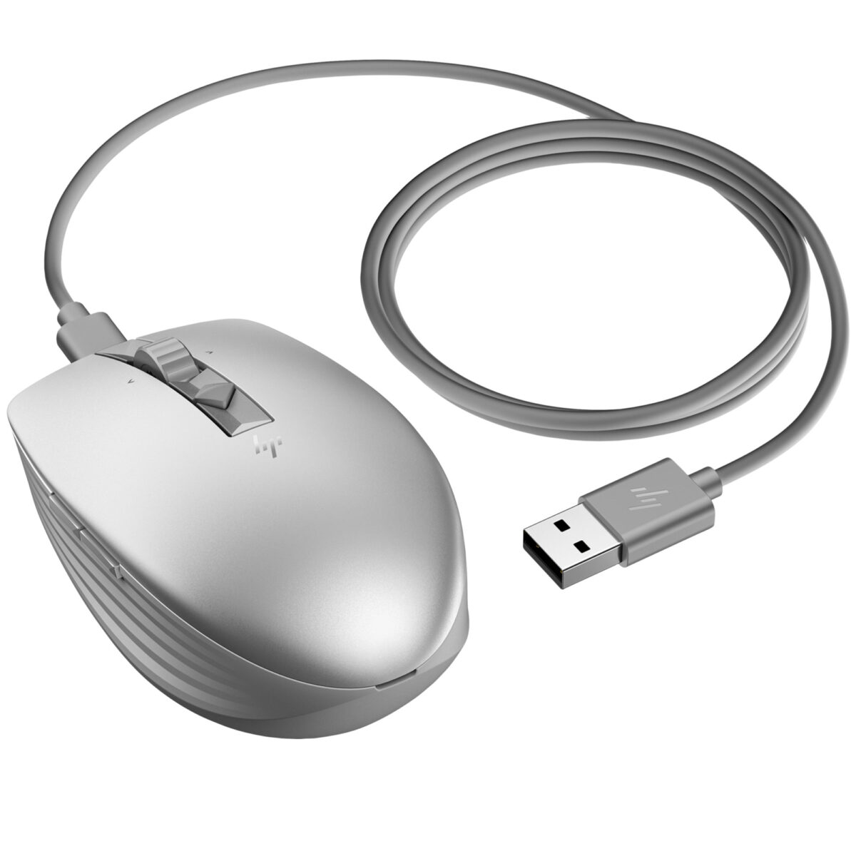 HP 710 Rechargeable Silent Silver Bluetooth Mouse