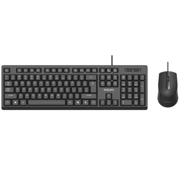 PHILIPS C234 Ergonomic Wired USB Keyboard & Mouse Combo
