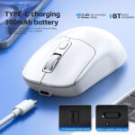 T-WOLF Q3 Dual-mode Wireless Rechargeable Bluetooth Mouse