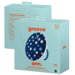 Groove Onn Portable Bluetooth Round Stereo Wireless IPX4 Water Resistant Speaker
