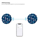 Groove Onn Portable Bluetooth Round Stereo Wireless IPX4 Water Resistant Speaker