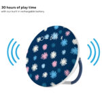 Groove Onn Portable Bluetooth Round Stereo Wireless IPX4 Water Resistant Speaker
