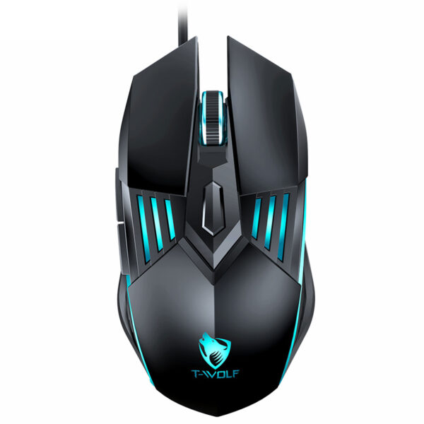 T-WOLF G560 6D Optical RGB LED Light Ergonomic Wired Gaming Mouse