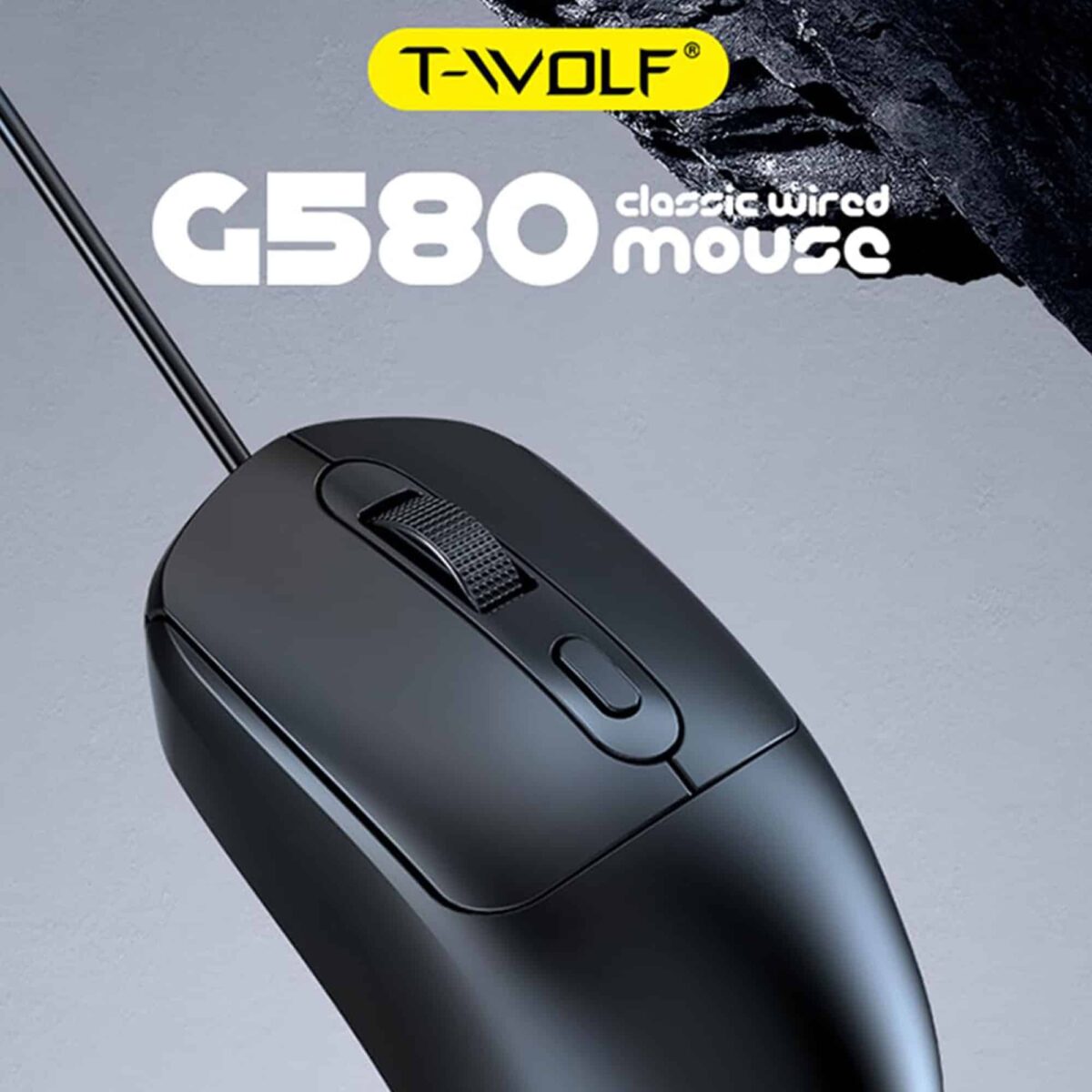 T-WOLF G580 Wired Ergonomic Mouse
