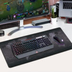 World Map Desk Mouse Pad with Non-Slip Rubber Base, Suitable for Every Mouse, Keyboard and Laptop