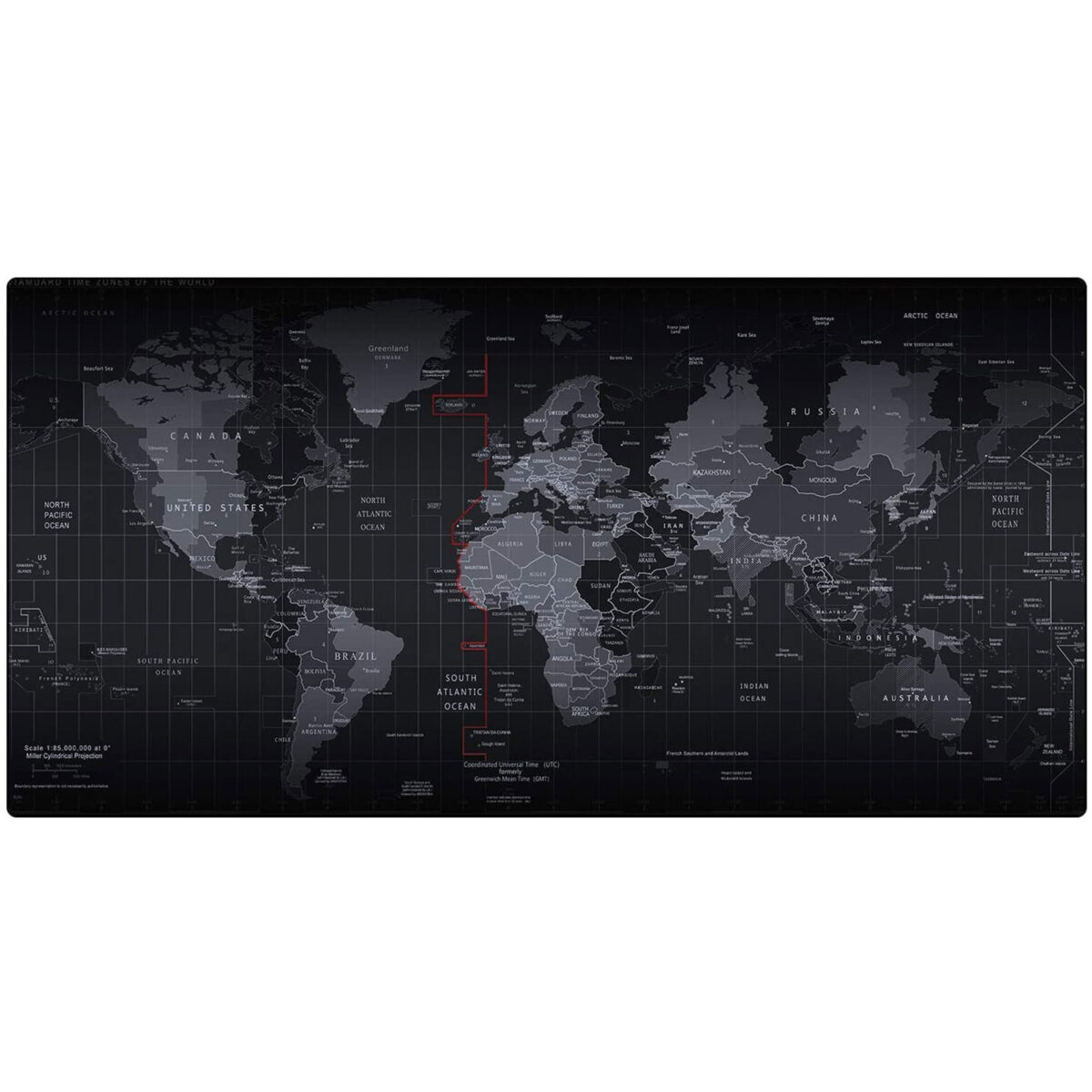 World Map Desk Mouse Pad with Non-Slip Rubber Base, Suitable for Every Mouse, Keyboard and Laptop
