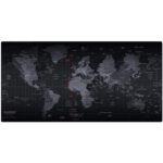 World Map Desk Mouse Pad with Non-Slip Rubber Base, Suitable for Every Mouse, Keyboard and Laptop