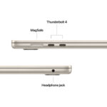 Apple MacBook Air MC6L4LL/A M4 Chip 10 Core CPU – 10 Core GPU 16GB RAM 512GB SSD 15.3 inch (2880x1864) Liquid Retina display