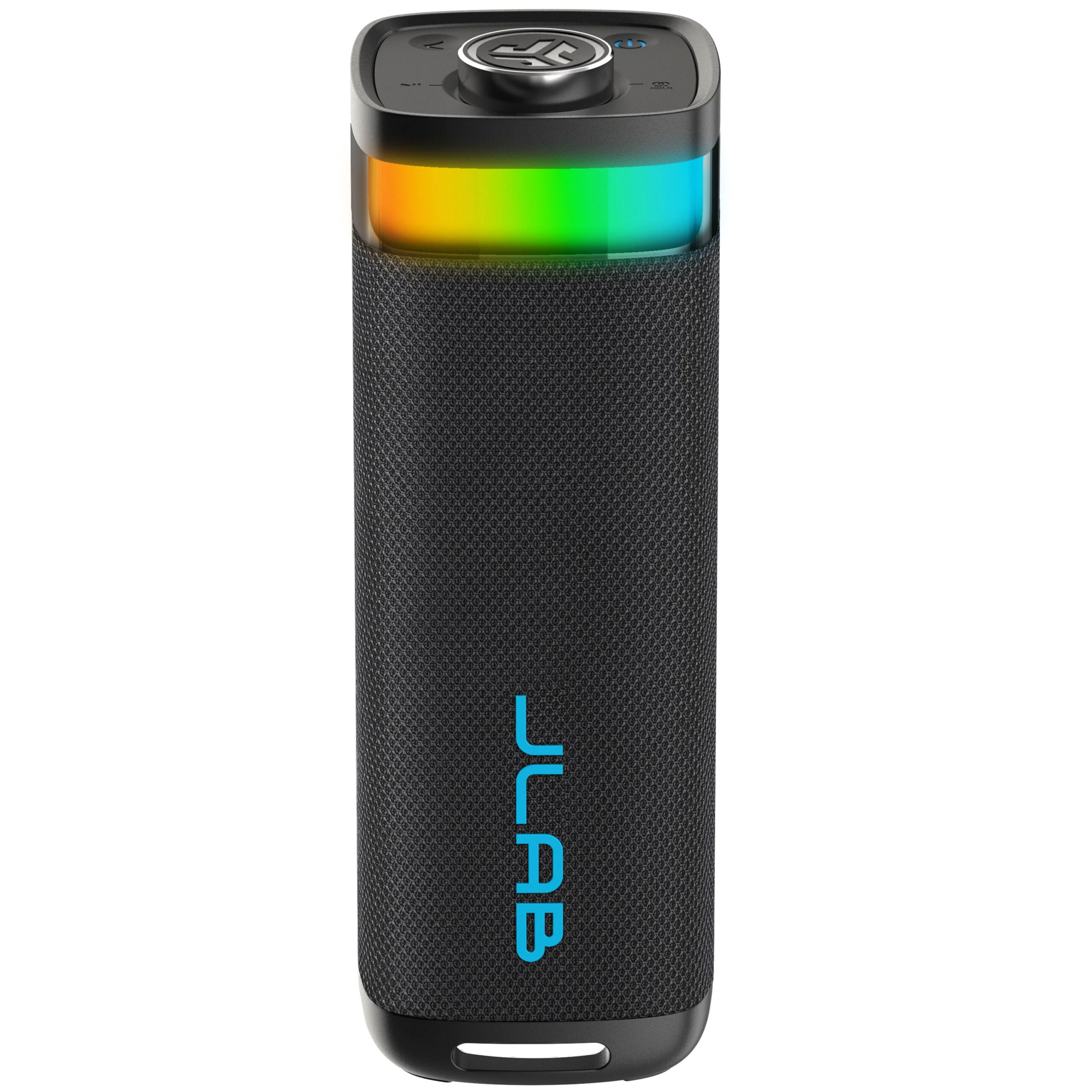 JLab JBuds Party Portable Bluetooth Speaker, Dual 2.5 Inch full-frequency drivers + 2 Passive Woofers, IP56 Waterproof, Up to 12 Hours Playtime + RGB Lighting