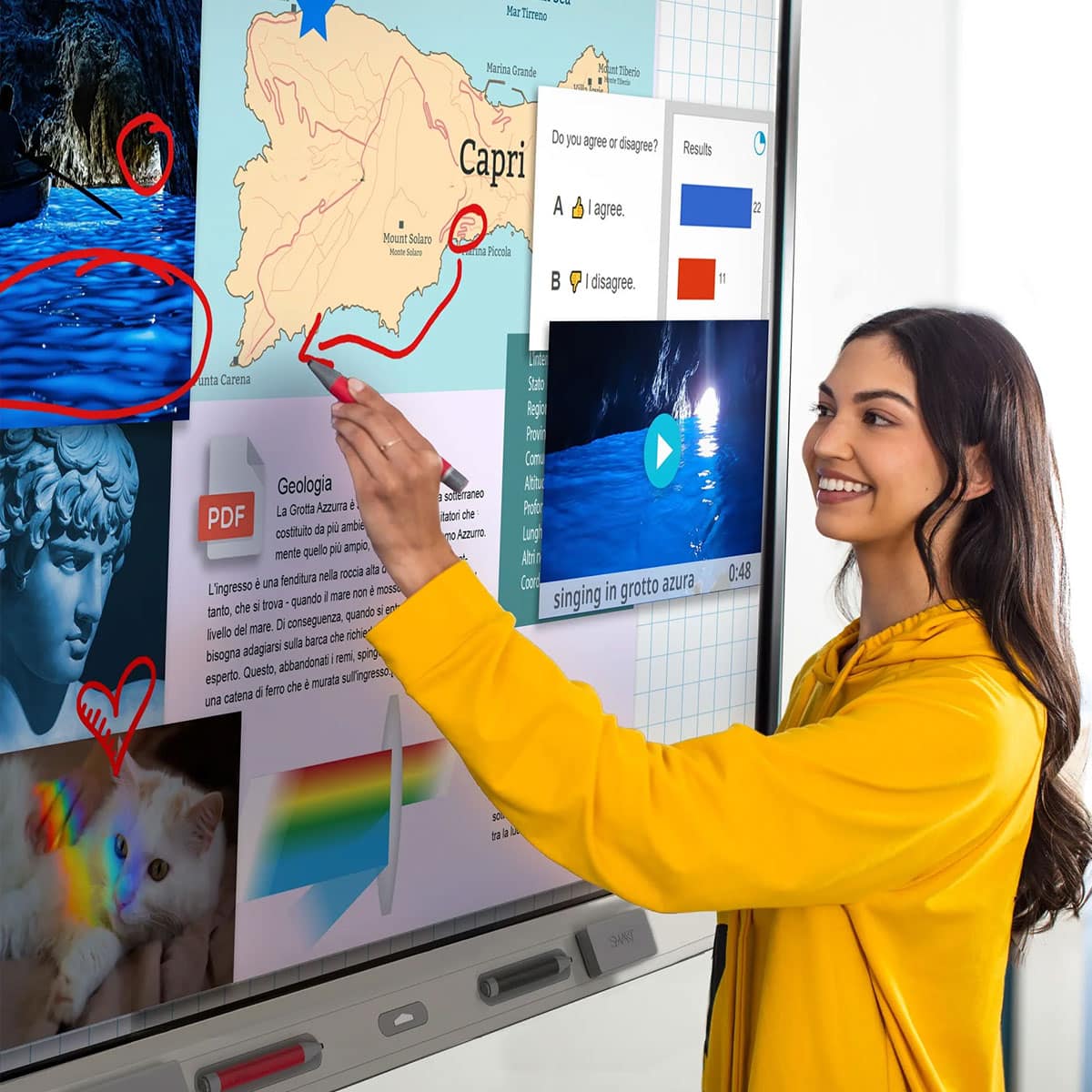 SMART Board SPNL-6075 75 Inch 4K UHD Interactive Flat Panel Display